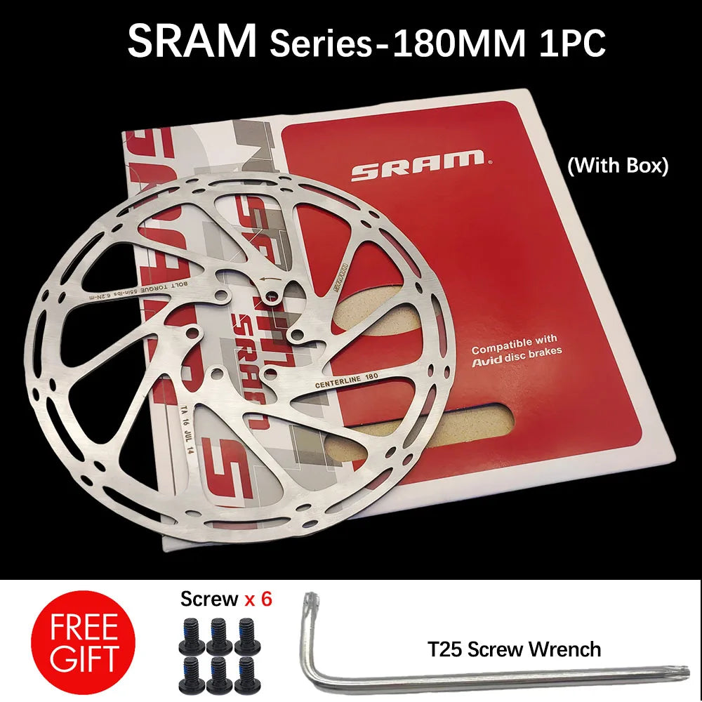 Sram AVID RT56 Bike Brake Rotor Centerline 160 180 203 Hydraulic Disc Brake Rotors With Bolts for MTB Mountain Road Bike Scooter