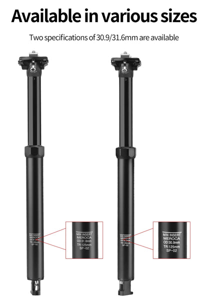MEROCA Dropper Seatpost – 27.2/30.9/31.6mm