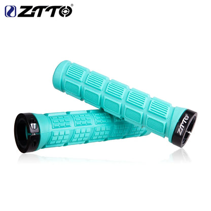 ZTTO 1 Pair AG40 MTB Grips for Mountain Bike Fixed Gear Lock-on Grips Anti-Slip Handlebar Shock-Proof Rubber Bicycle Grip Parts