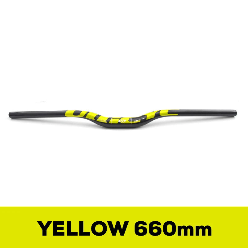 ULLICYC 3K Carbon MTB Lenker – 31.8mm | 580–740mm | Flat & Rise | Fluorescent Yellow | Trail & Enduro