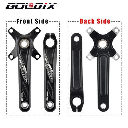 GOLDIX MTB Kurbelgarnitur 104BCD – 10/11/12-fach | BSA BB68 inkl. | 170/175mm | 668g | Aluminum