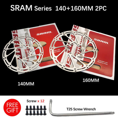 Sram AVID RT56 Bike Brake Rotor Centerline 160 180 203 Hydraulic Disc Brake Rotors With Bolts for MTB Mountain Road Bike Scooter