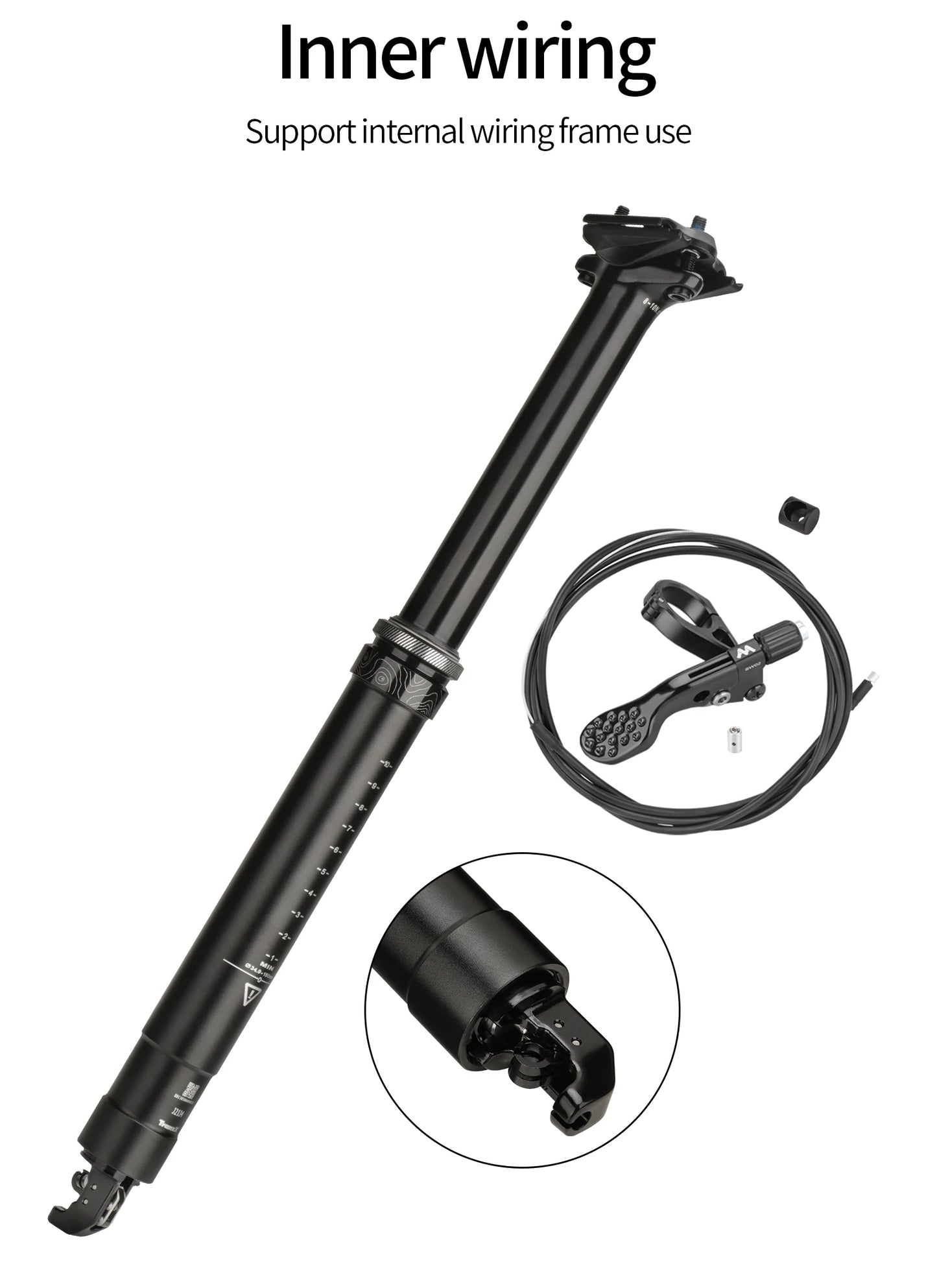 ONE Dropper Seatpost – 34.9mm | 481mm | 788g | Interne Zugführung | Trail & Enduro