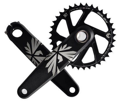 GOLDIX MTB Crankset – 1x | 30/32/34/36/38T | BSA 68/73mm | 170/175mm | GXP incl. Bottom Bracket
