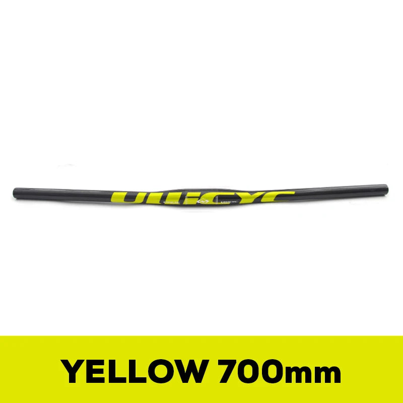 ULLICYC 3K Carbon MTB Lenker – 31.8mm | 580–740mm | Flat & Rise | Fluorescent Yellow | Trail & Enduro