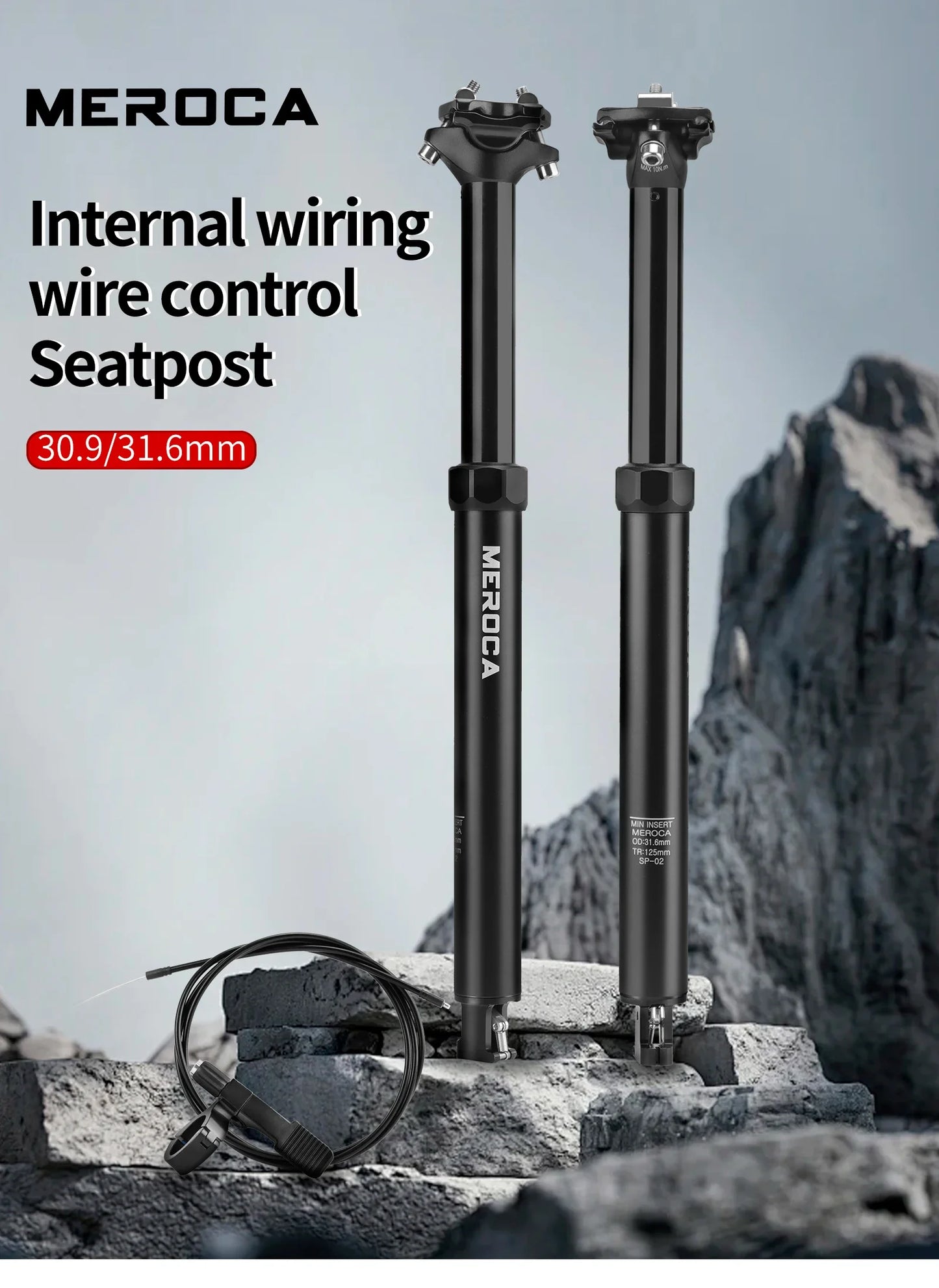 MEROCA Dropper Seatpost – 27.2/30.9/31.6mm