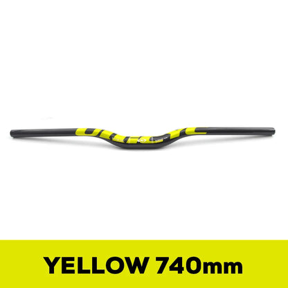 ULLICYC 3K Carbon MTB Lenker – 31.8mm | 580–740mm | Flat & Rise | Fluorescent Yellow | Trail & Enduro